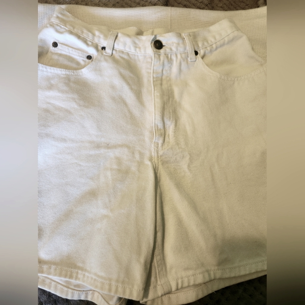 White Denim Shorts